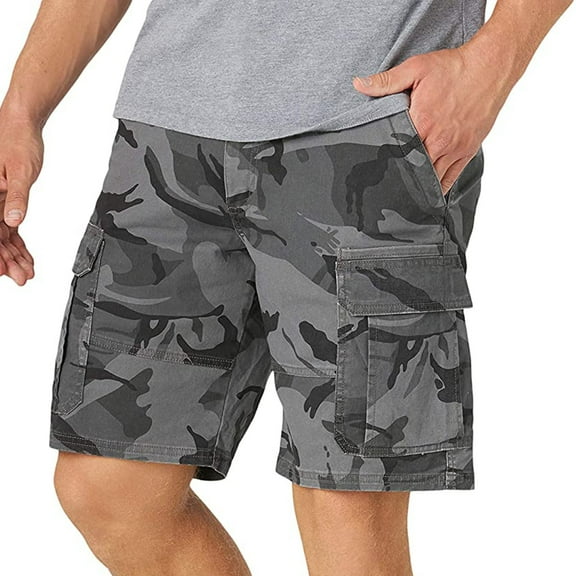 IROINNID Men's Elastic Waist Shorts Casual Sports Quick Dry Outdoors Shorts