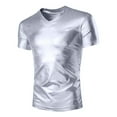 thumbnail image 1 of IROINNID Men's Ethnic Style Printed Short-sleeved V-neck Base T-shirt, 1 of 7