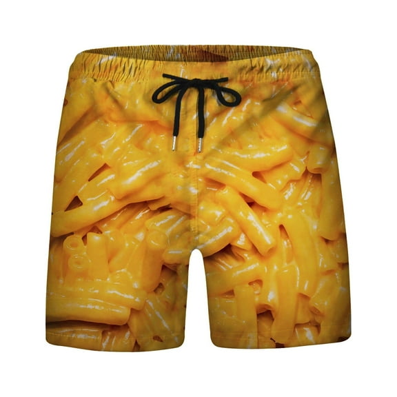 IROINNID Men's Funny Realistic Food Printed Loose Shorts Beach Shorts, S-5XL