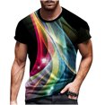 thumbnail image 1 of IROINNID Men's Graphic Printed Slim Fit Short Sleeve Easy Care T-shirt, 1 of 5