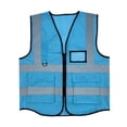 thumbnail image 1 of IROINNID Men's High Visibility Reflective Safety Vest Zip Up Mesh Workwear with ID Card Pocket D-Ring and Multiple Pockets for Construction Traffic, 1 of 5