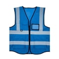 thumbnail image 1 of IROINNID Men's High Visibility Reflective Safety Vest Zip Up Mesh Workwear with ID Card Pocket D-Ring and Multiple Pockets for Construction Traffic, 1 of 5