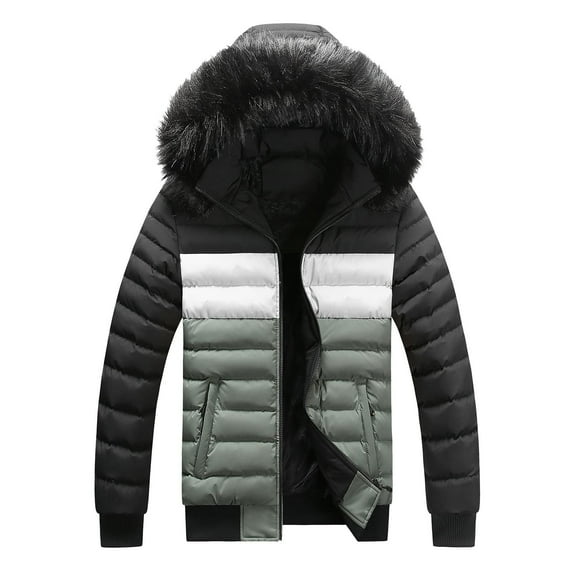 IROINNID Men's Hoodie Anorak Long Sleeve Solid Color Comfy Autumn And Winter Fashion Warm Jacket Cotton Clothes