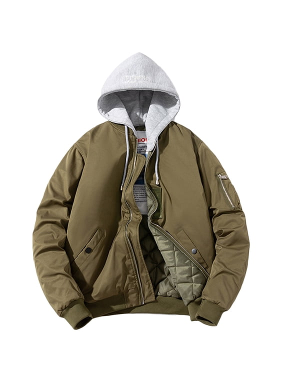 Men's Hoodie Anorak Long Sleeve Solid Color Comfy Blazer Blazer Jumper Cotton Jacket, Jacket, Outwear & Jackets