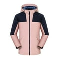 thumbnail image 1 of IROINNID Men's Hoodie Anorak Long Sleeve Solid Color Loose Same Autumn And Winter Waterproof Windproof And Thickened All-in-one Outdoor Sport Warm Jacket, 1 of 4