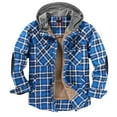 thumbnail image 1 of IROINNID Men's Hoodie Shacket Long Sleeve Plaid Leisure Jacket Multifunctional Jacket Outdoor Jacket Outwear, 1 of 6