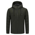 thumbnail image 1 of IROINNID Men's Hoodie Solid Color Comfy Outdoor Warm Clothing Heated Riding Skiing Fishing Charging Via Heated Coat, 1 of 4