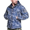 thumbnail image 1 of IROINNID Men's Hoodie Storm Jacket Long Sleeve Camoflage Leisure Warm Fleece Waterproof Soft Outdoor All Weather Jacket, 1 of 8