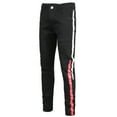 thumbnail image 1 of IROINNID Men's Jeans Pants Print Stretch Autumn Denim Cotton Straight Ripped Hole Trousers Full Length Pants Rigid Waist Pants, 1 of 4