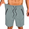 thumbnail image 1 of IROINNID Men's Lightweight Quick Dry Breathable Mesh Athletic Shorts with Zippered Pockets Drawstring Elastic Waist for Gym Running Outdoor Sports Training, 1 of 7