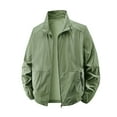 thumbnail image 1 of IROINNID Men's Lightweight Sun Protection Jacket Full Zip Stand Collar Breathable Quick Dry Outdoor Coat with Zippered Pockets for Hiking Running Daily Wear, 1 of 3