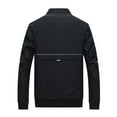 thumbnail image 1 of IROINNID Men's Long Sleeve Blouson Jacket Stand Collar Mid-Length Jacket Solid Color Comfy Sports Jacket Windbreaker Stand Collar Spring And Autumn Top, 1 of 6