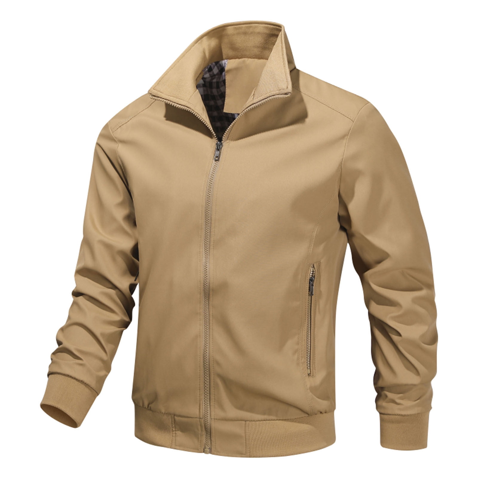 IROINNID Men's Long Sleeve Blouson Jacket Stand Collar Mid IROINNID Men's Long Sleeve Blouson Jacket Stand Collar Mid