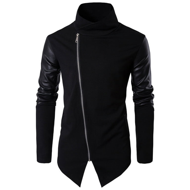 Loose Irregular Zipper Long Sleeve Jacket Loose Irregular Zipper Long Sleeve Jacket
