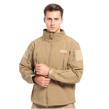 IROINNID Men's Long Sleeve Parka Mid-Length Jacket Solid Color Leisure Autumn Waterproof Quick-drying Breathable Sport Outdoor Coat