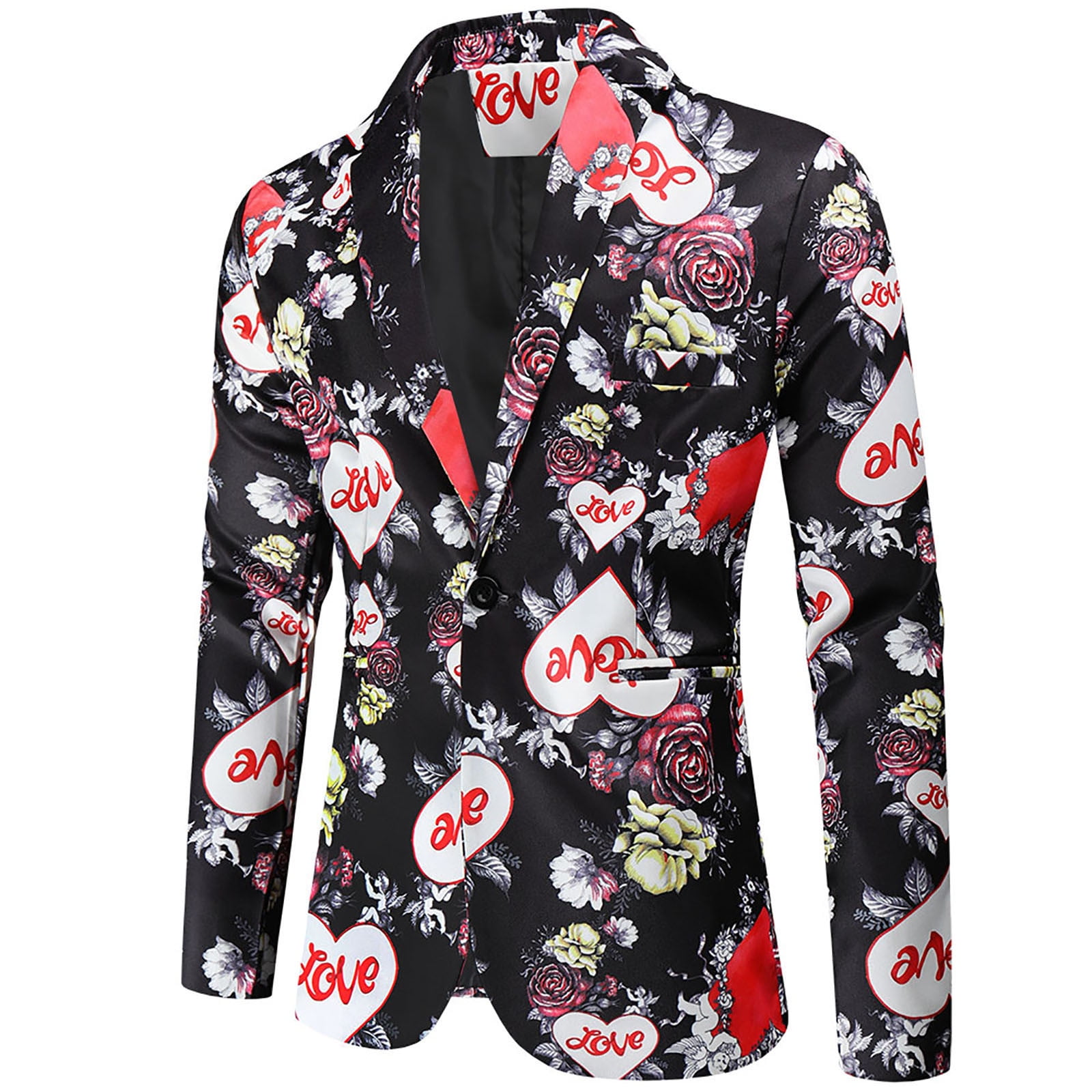 Rose print hot sale blazer mens