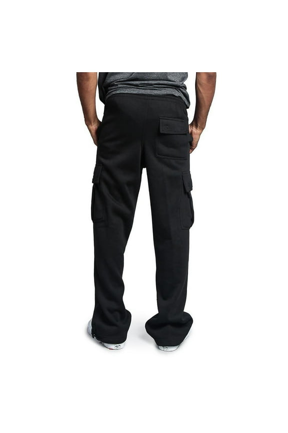 Men's Pants Relaxed Cigarette Drawstring Pocket Trousers Loose Move t Solid Color Elastic Waist Pants