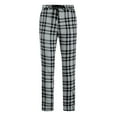 thumbnail image 1 of IROINNID Men's Pants Relaxed Cigarette Plaid Pattern Lace-Up Pencil Pants Stripes Elastic Waist Pants, 1 of 4