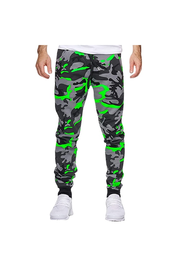 Men's Camouflage Pants Fit Expandable Waist Sport Hiking Straight Slim with Pockets Pant (Regular and Big & Tall Sizes)