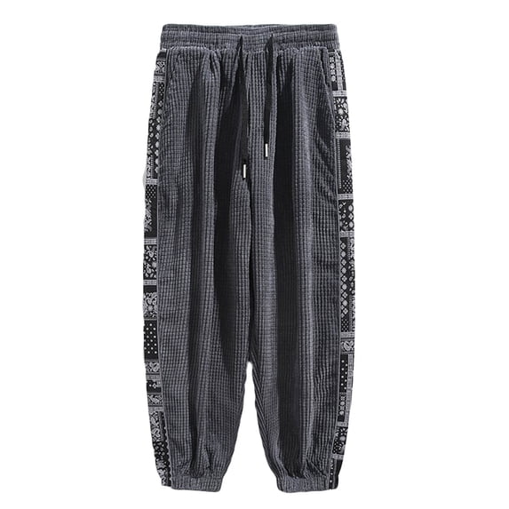 IROINNID Men's Pants Workout Fishing Hiking Lightweight Workout Elastic Waist with Pockets and Drawstring (Regular and Big & Tall Sizes)