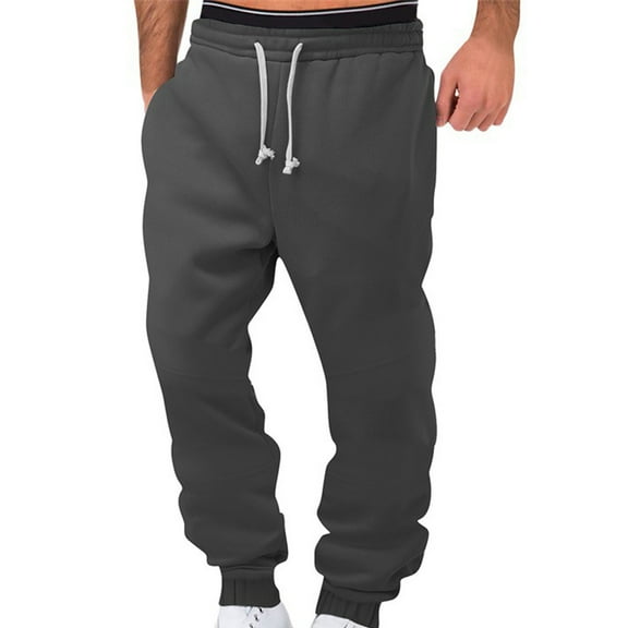 IROINNID Men's Pants Workout Lightweight Straight Trendy Casual with Pockets and Zipper (Regular and Big & Tall Sizes)