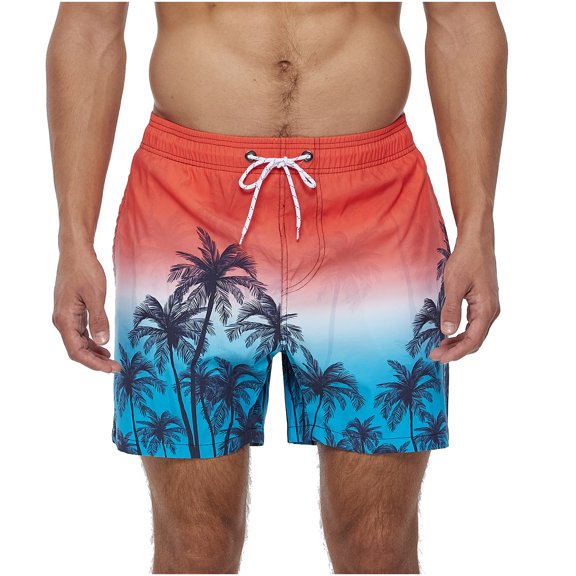 IROINNID Men's Printed Loose Waterproof Comfy Beach Shorts Casual Fitness Shorts