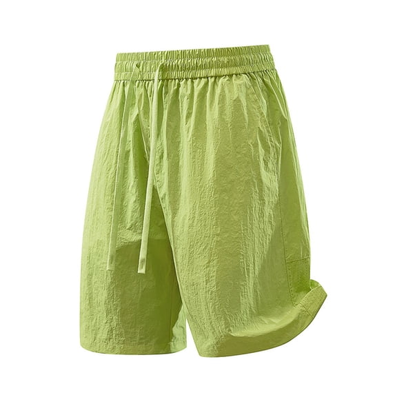 IROINNID Men's Quick Dry Lightweight Running Shorts with Elastic Drawstring Waist and Side Pockets Relaxed Loose Fit for Summer Gym Workout