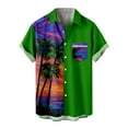 thumbnail image 1 of IROINNID Men's Short Sleeve Halloween Printed Comfy Stylish Blouse, 1 of 6