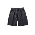 thumbnail image 1 of IROINNID Men's Shorts Casual Classic Fit Drawstring Soild Summer Beach Shorts with Elastic Waist and Pockets, 1 of 4
