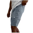 thumbnail image 1 of IROINNID Men's Shorts Casual Classic Fit Drawstring Summer Beach Shorts with Elastic Waist and Pockets, 1 of 6