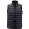 thumbnail image 1 of IROINNID Men's Sleeveless V-Neck Short Vest Solid Color Casual Autumn And Winter Jacket Cotton Waistcoat Warm Vest, 1 of 4