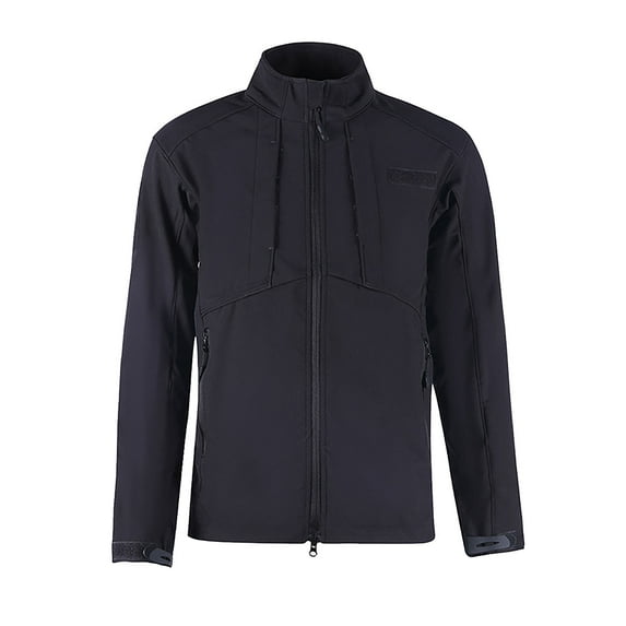 IROINNID Men's Storm Jacket Long Sleeve Solid Color Comfy Waterproof Outdoor Soft Warm Fleece Sport Stand-up Collar Jacket