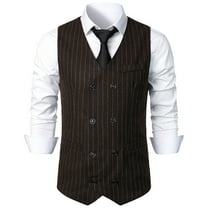 IROINNID Men's Suit Vest Blouse Business Formal Dress Waistcoat Vest with 2 Pockets Slim for Suit or Tuxedo