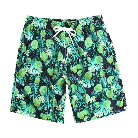 IROINNID Men's Summer Casual Drawstring Pull On Printed Comfy Shorts