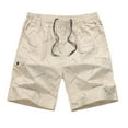 thumbnail image 1 of IROINNID Men's Summer Casual Loose Sports Drawstring Flat-Front Shorts, 1 of 8