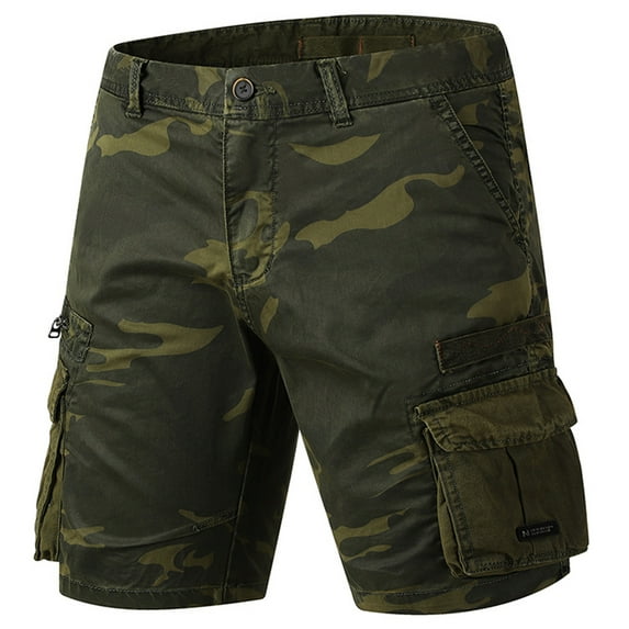 IROINNID Men's Summer Fashion Outdoors Casual Quick Dry Camouflage Cargo Shorts