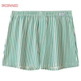 thumbnail image 1 of IROINNID Men's Tagless Boxer Underwear Plaid Solid Elastic Waist Home Pants Shorts, 1 of 3