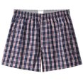 thumbnail image 1 of IROINNID Men's Tagless Boxer Underwear Plaid Solid Elastic Waist Home Pants Shorts, 1 of 2