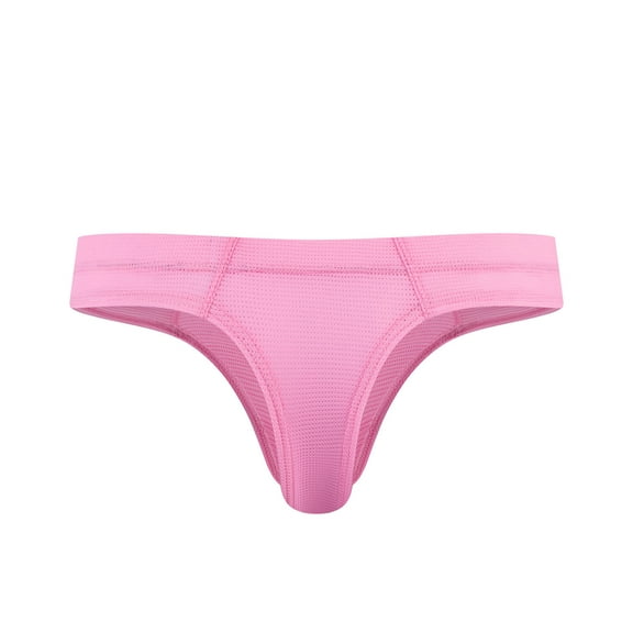 IROINNID Men's Tanga Underpants Buttock Lift Breathable Solid Color Underwear