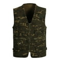 thumbnail image 1 of IROINNID Men's V-Neck Sleeveless Camoflage Casual Outdoor Vest Jacket Lightweight Vest With Pockets, 1 of 9