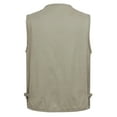 thumbnail image 1 of IROINNID Men's V-Neck Sleeveless Solid Color Leisure Outdoor Vest Jacket Lightweight Vest With Pockets, 1 of 9