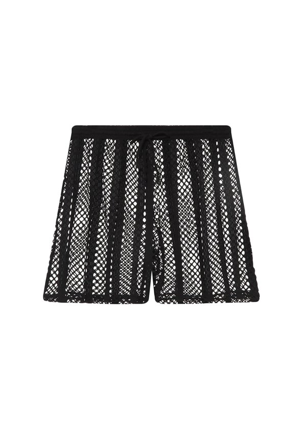 Men's V-String Underpants Mesh Striped Breathable Low Waist Solid Color Underwear