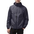 thumbnail image 1 of IROINNID Men's Windbreaker Hooded Lightweight Sun Protection Jacket Hard Shell Waterproof Mountain Outdoor Jacket,Dark Gray, 1 of 5