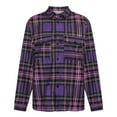 thumbnail image 1 of IROINNID Men's Woolen Turndown Lapel Long Sleeve Plaid Leisure Single-breasted Woolen Shirt Jacket Top, 1 of 8