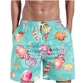 thumbnail image 1 of IROINNID Mens 7 Inch Quick Dry Printed Short Swim Trunks with Mesh Lining Swimwear Bathing, 1 of 5