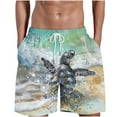 thumbnail image 1 of IROINNID Mens 7 Inch Quick Dry Printed Short Swim Trunks with Mesh Lining Swimwear Bathing, 1 of 5
