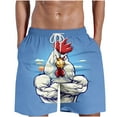 thumbnail image 1 of IROINNID Mens 7 Inch Quick Dry Printed Short Swim Trunks with Mesh Lining Swimwear Bathing, 1 of 5