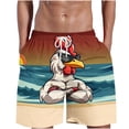 thumbnail image 1 of IROINNID Mens 7 Inch Quick Dry Printed Short Swim Trunks with Mesh Lining Swimwear Bathing, 1 of 5