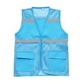 thumbnail image 1 of IROINNID Mens Mesh Safety Vest Zipper Front V Neck High Visibility Sleeveless Reflective Workwear with Multiple Flap Pockets for Outdoor Activities Daily Wear, 1 of 5
