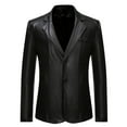 thumbnail image 1 of IROINNID Mens Metallic Shiny Blazer Two Button Suit Jacket Notch Lapel Performance Stage Coat Long Sleeve Party Event Outerwear Slim Fit Casual Formal Wear, 1 of 3